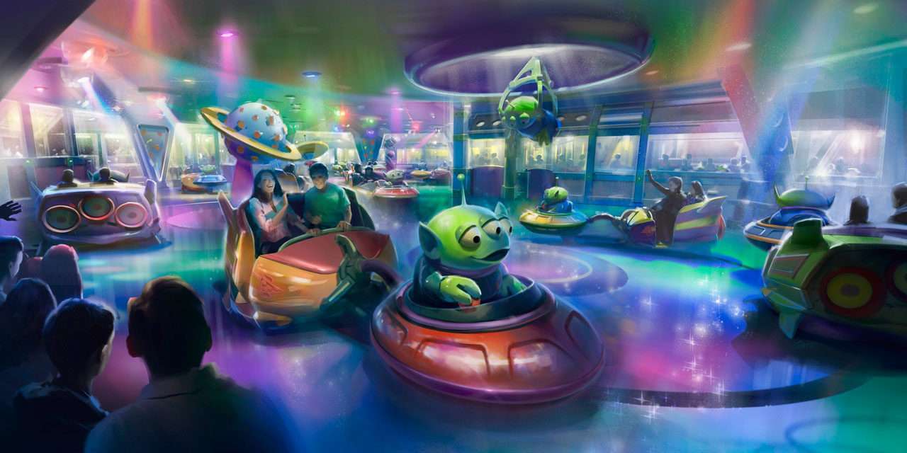 Reimagining the Future of Disney’s Hollywood Studios: First look at Toy Story Land’s Alien Swirling Saucers