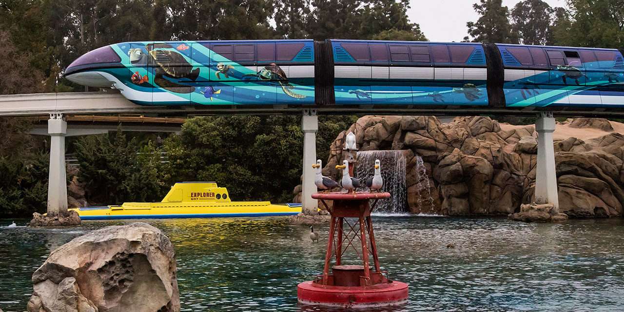 Pixar-Themed Disneyland Monorail Unveiled at Disneyland Resort