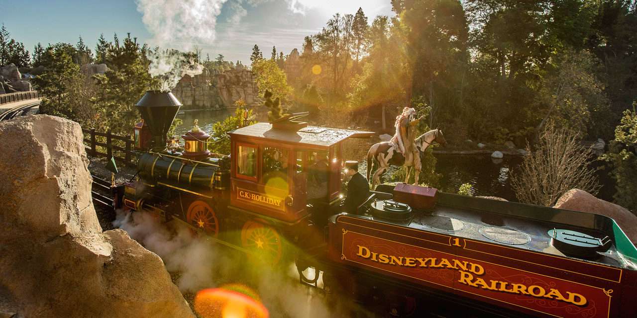 The Disneyland Railroad at Disneyland Park