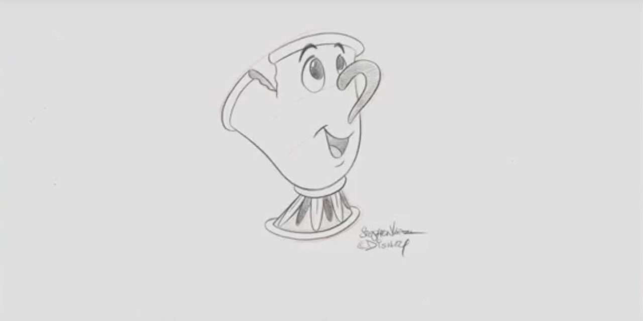 Learn to Draw: Chip from ‘Beauty & The Beast’