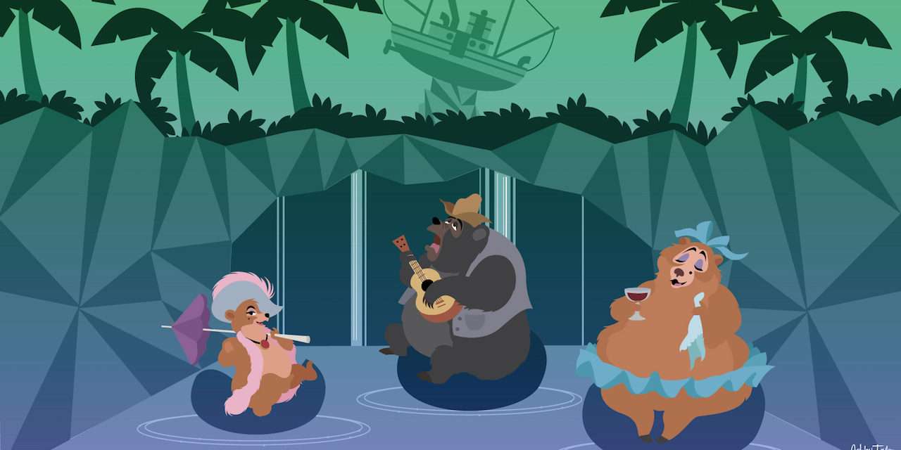 Country Bears Relax at Disney’s Typhoon Lagoon