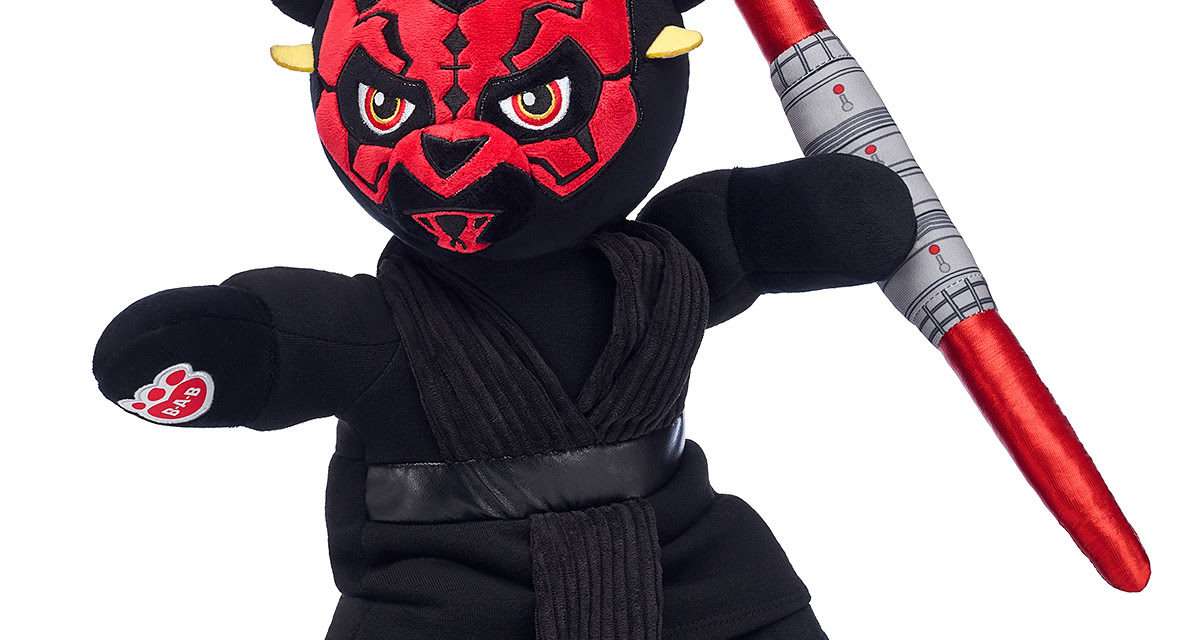 Legendary Star Wars Darth Maul Bear and Signature Lightsaber Unveiled at Build-A-Bear Workshop