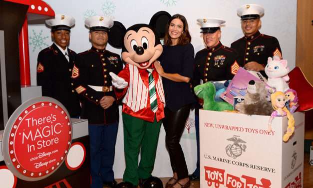 shopDisney.com | Disney Store Kicks Off Toys for Tots with the Help of Mandy Moore