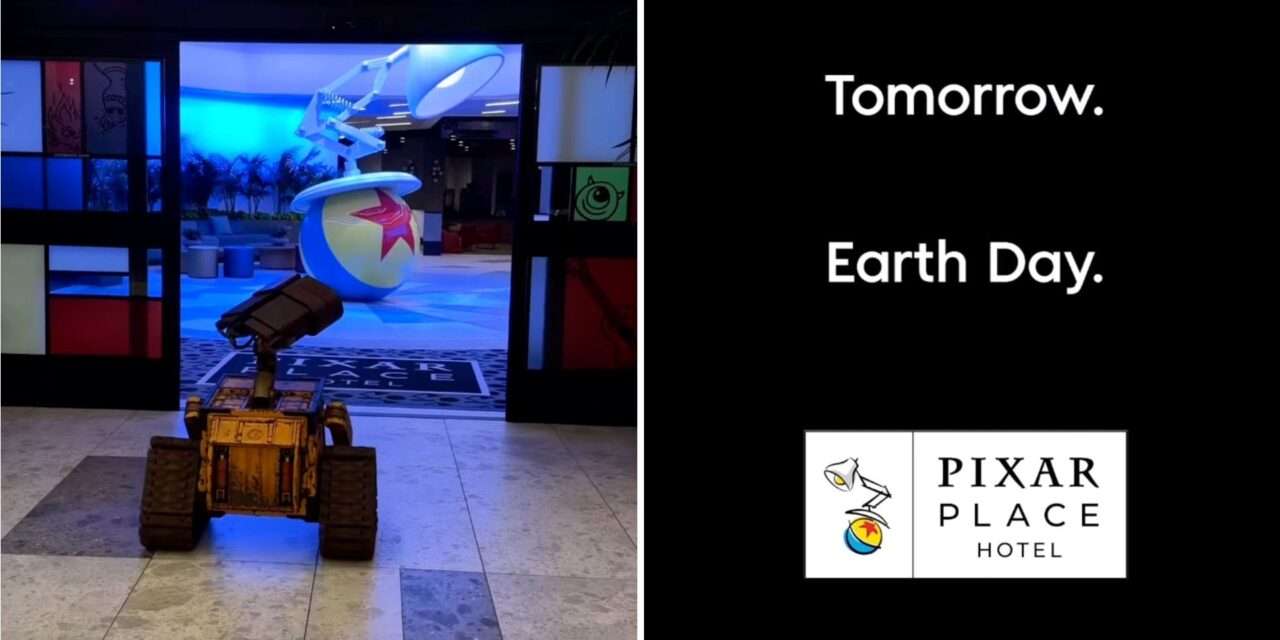 Exciting Earth Day Meet-and-Greet with WALL-E at Pixar Place Hotel in Disneyland Resort
